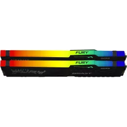 Память DDR5 2x32GB 5600MHz Kingston KF556C40BB2AK2-64 Fury Beast RGB RTL Gaming PC5-44800 CL40 DIMM 288-pin 1.25В dual rank с радиатором Ret