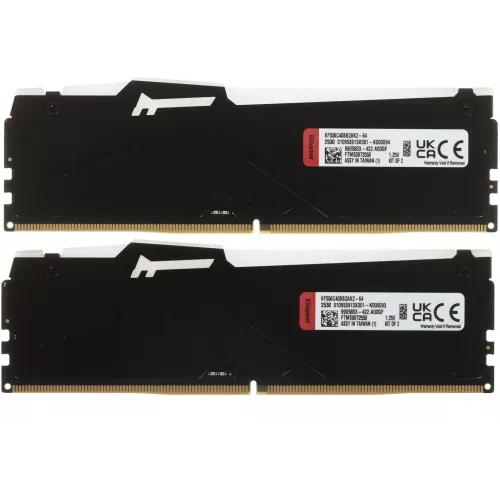 Память DDR5 2x32GB 5600MHz Kingston KF556C40BB2AK2-64 Fury Beast RGB RTL Gaming PC5-44800 CL40 DIMM 288-pin 1.25В dual rank с радиатором Ret
