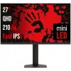 Монитор Bloody 27" MN1X черный IPS LED 1ms 16:9 HDMI M/M матовая HAS Piv 600cd 178гр/178гр 2560x1440 210Hz G-Sync FreeSync DP 2K 5.84кг