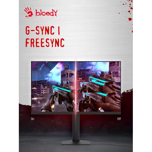 Монитор Bloody 27" MN1X черный IPS LED 1ms 16:9 HDMI M/M матовая HAS Piv 600cd 178гр/178гр 2560x1440 210Hz G-Sync FreeSync DP 2K 5.84кг