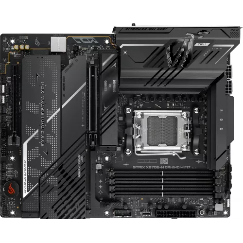 Материнская плата Asus ROG STRIX X870E-H GAMING WIFI7 Socket AM5 AMD X870E 4xDDR5 ATX AC`97 8ch(7.1) 5Gigabit RAID+HDMI