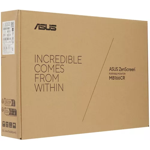 Монитор Asus 15.6" ZenScreen MB166CR черный IPS LED 5ms 16:9 матовая 250cd 178гр/178гр 1920x1080 60Hz FHD USB 0.78кг