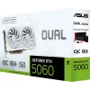 Видеокарта Asus PCI-E 5.0 DUAL-RTX5060-O8G-WHITE NVIDIA GeForce RTX 5060 8Gb 128bit GDDR7 2535/28000 HDMIx1 DPx3 HDCP Ret