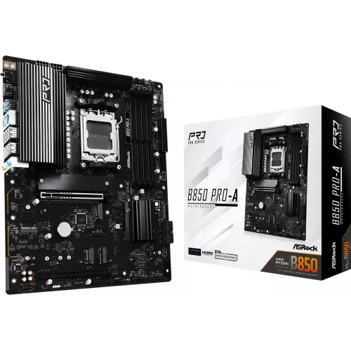 Материнская плата Asrock B850 PRO-A Socket AM5 AMD B850 4xDDR5 ATX AC`97 8ch(7.1) 2.5Gg RAID+HDMI