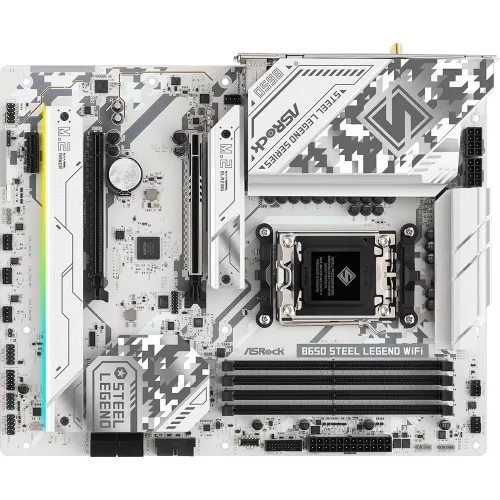 Материнская плата Asrock B650 STEEL LEGEND WIFI Socket AM5 AMD B650 4xDDR5 ATX AC`97 8ch(7.1) 2.5Gg RAID+HDMI+DP