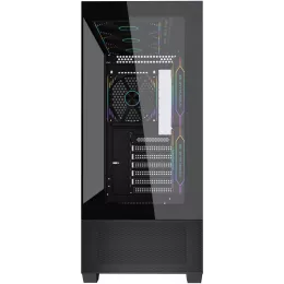 Корпус Accord ACC-EL1B TG черный без БП ATX 2xUSB2.0 1xUSB3.1 audio bott PSU