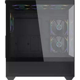 Корпус Accord ACC-EL1B TG черный без БП ATX 2xUSB2.0 1xUSB3.1 audio bott PSU