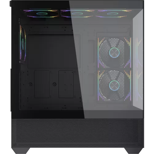 Корпус Accord ACC-EL1B TG черный без БП ATX 2xUSB2.0 1xUSB3.1 audio bott PSU
