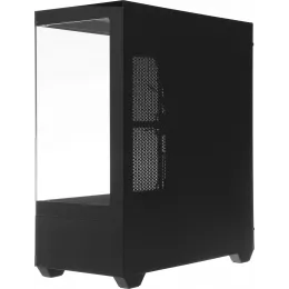 Корпус Accord ACC-EL1B TG черный без БП ATX 2xUSB2.0 1xUSB3.1 audio bott PSU