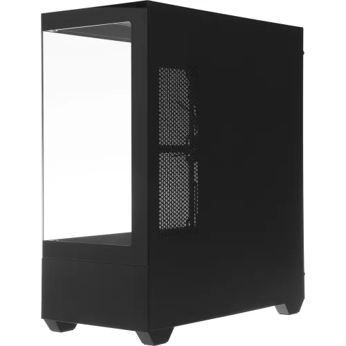 Корпус Accord ACC-EL1B TG черный без БП ATX 2xUSB2.0 1xUSB3.1 audio bott PSU