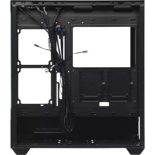Корпус Accord ACC-EL1B TG черный без БП ATX 2xUSB2.0 1xUSB3.1 audio bott PSU