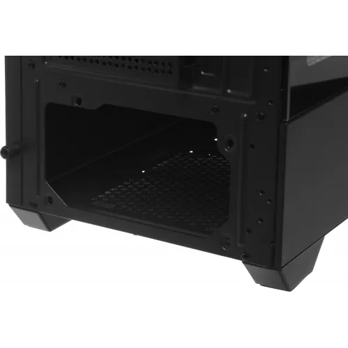 Корпус Accord ACC-EL1B TG черный без БП ATX 2xUSB2.0 1xUSB3.1 audio bott PSU