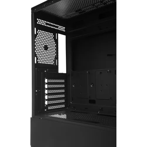Корпус Accord ACC-EL1B TG черный без БП ATX 2xUSB2.0 1xUSB3.1 audio bott PSU