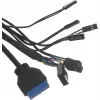 Корпус Accord ACC-EL1B TG черный без БП ATX 2xUSB2.0 1xUSB3.1 audio bott PSU