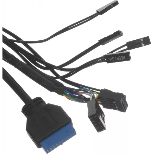 Корпус Accord ACC-EL1B TG черный без БП ATX 2xUSB2.0 1xUSB3.1 audio bott PSU