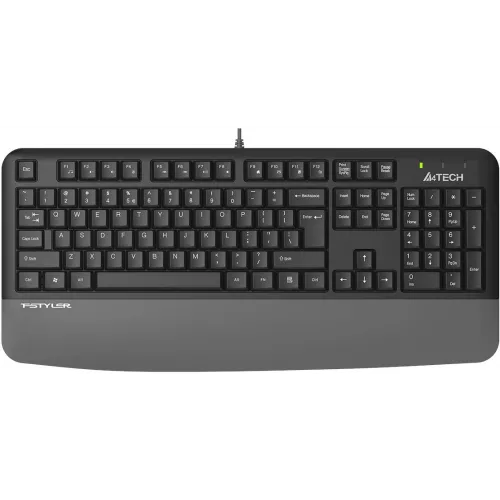 Клавиатура A4Tech Fstyler FK20 серый USB Multimedia (подставка для запястий) (FK20) кабель 1.5м
