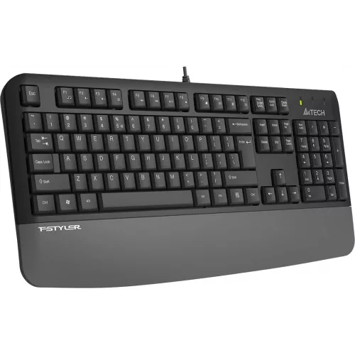 Клавиатура A4Tech Fstyler FK20 серый USB Multimedia (подставка для запястий) (FK20) кабель 1.5м