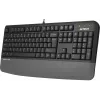 Клавиатура A4Tech Fstyler FK20 серый USB Multimedia (подставка для запястий) (FK20) кабель 1.5м