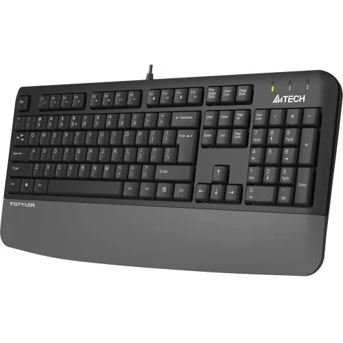 Клавиатура A4Tech Fstyler FK20 серый USB Multimedia (подставка для запястий) (FK20) кабель 1.5м