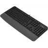 Клавиатура A4Tech Fstyler FK20 серый USB Multimedia (подставка для запястий) (FK20) кабель 1.5м