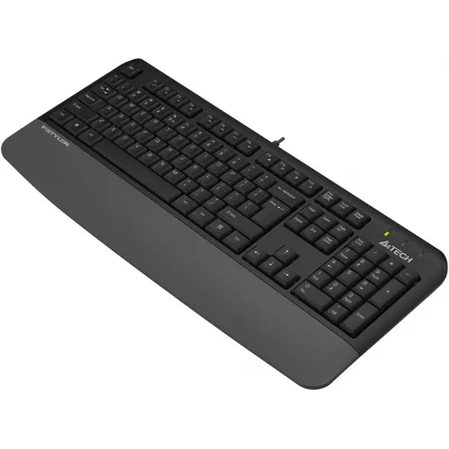 Клавиатура A4Tech Fstyler FK20 серый USB Multimedia (подставка для запястий) (FK20) кабель 1.5м