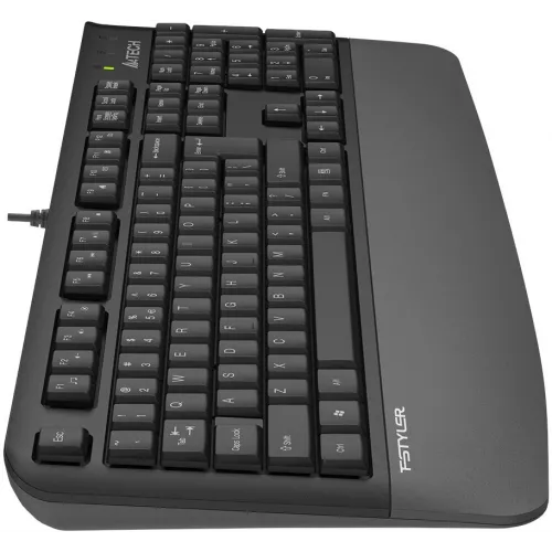 Клавиатура A4Tech Fstyler FK20 серый USB Multimedia (подставка для запястий) (FK20) кабель 1.5м