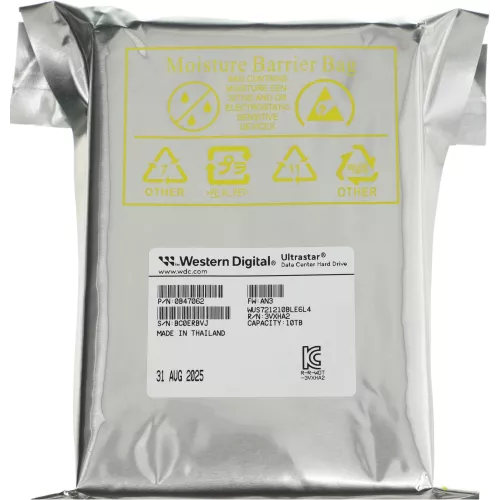 Жесткий диск WD SATA-III 10TB 0B47062 WUS721210BLE6L4 Ultrastar DC HA340 512E (7200rpm) 512Mb 3.5"