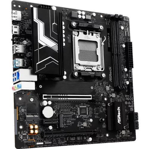 Материнская плата Asrock B850M-X R2.0 Socket AM5 AMD B850 2xDDR5 mATX AC`97 8ch(7.1) 2.5Gg RAID+HDMI+DP