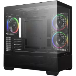 Корпус Deepcool CG380 3F черный без БП mATX 6x120mm 3x140mm 2xUSB3.0 audio bott PSU
