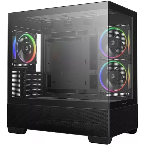 Корпус Deepcool CG380 3F черный без БП mATX 6x120mm 3x140mm 2xUSB3.0 audio bott PSU
