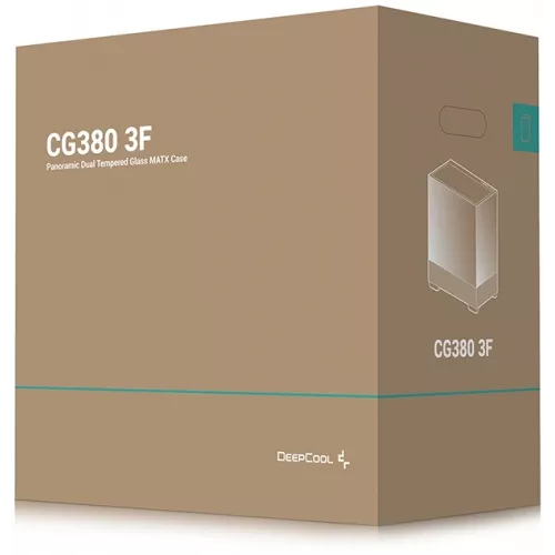 Корпус Deepcool CG380 3F черный без БП mATX 6x120mm 3x140mm 2xUSB3.0 audio bott PSU