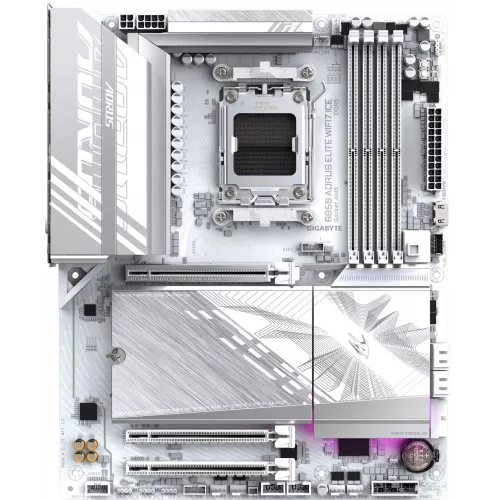 Материнская плата Gigabyte B850 AORUS ELITE WIFI7 ICE Socket AM5 AMD B850 4xDDR5 ATX AC`97 8ch(7.1) 2.5Gg RAID+DP