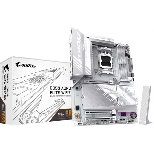 Материнская плата Gigabyte B850 AORUS ELITE WIFI7 ICE Socket AM5 AMD B850 4xDDR5 ATX AC`97 8ch(7.1) 2.5Gg RAID+DP