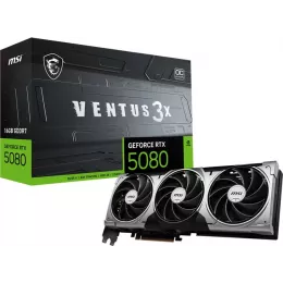 Видеокарта MSI PCI-E 5.0 RTX 5080 16G VENTUS 3X NVIDIA GeForce RTX 5080 16Gb 256bit GDDR7 2640/30000 HDMIx1 DPx3 HDCP Ret