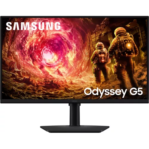 Монитор Samsung 27" Odyssey G5 LS27FG502EIXCI черный IPS LED 16:9 HDMI матовая HAS Piv 1000:1 300cd 178гр/178гр 2560x1440 180Hz G-Sync FreeSync DP QHD 4.1кг