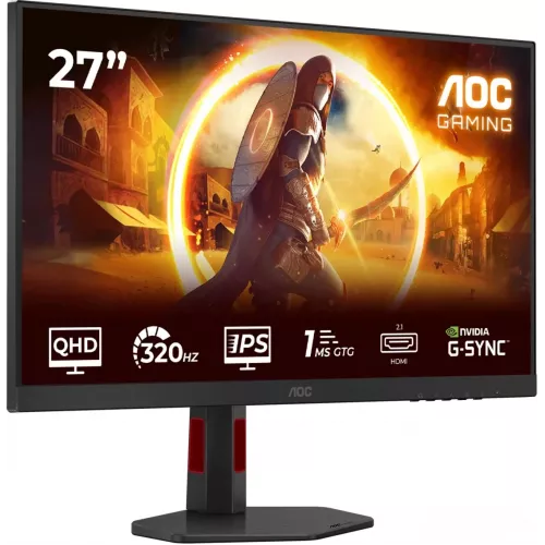 Монитор AOC 27" Q27G4SRU черный IPS LED 16:9 HDMI M/M матовая HAS Piv 1000:1 450cd 178гр/178гр 2560x1440 300Hz G-Sync DP 2K 6.11кг