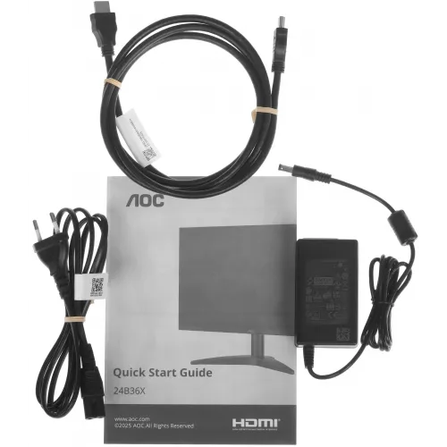 Монитор AOC 23.8" 24B36X черный IPS LED 16:9 HDMI матовая 300cd 178гр/178гр 1920x1080 144Hz DP FHD 2.52кг
