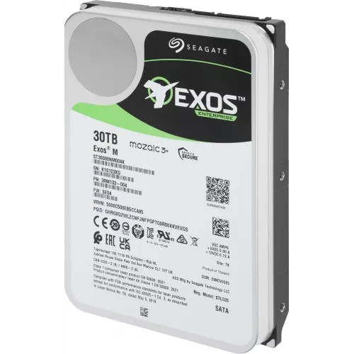 Жесткий диск Seagate SATA-III 30TB ST30000NM004K Server Exos M 512E (7200rpm) 512Mb 3.5"
