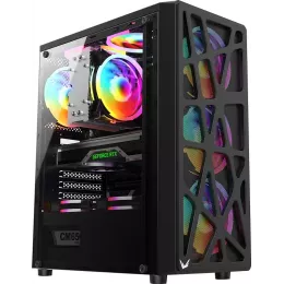 Корпус Formula Mana AR V2 черный без БП ATX 5x120mm 2xUSB2.0 1xUSB3.0 audio bott PSU