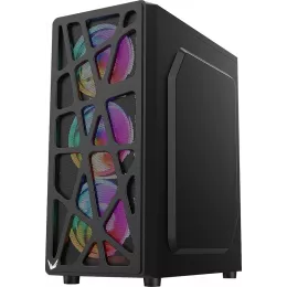 Корпус Formula Mana AR V2 черный без БП ATX 5x120mm 2xUSB2.0 1xUSB3.0 audio bott PSU