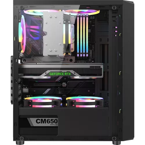 Корпус Formula Mana AR V2 черный без БП ATX 5x120mm 2xUSB2.0 1xUSB3.0 audio bott PSU