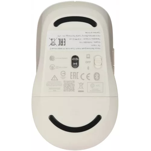 Мышь Xiaomi Dual-mode Wireless Mouse 2 белый оптическая 1200dpi silent беспров. BT/Radio USB для ноутбука 4but (BHR8849GL)