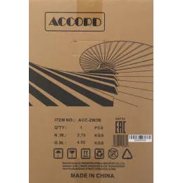 Корпус Accord ACC-ZM3B черный без БП mATX 4x120mm 2x140mm 2xUSB2.0 1xUSB3.0 audio bott PSU