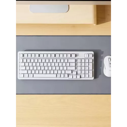 Клавиатура Logitech K868 механическая белый USB беспроводная BT/Radio (920-013913)