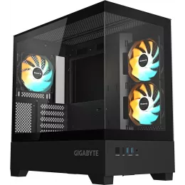 Корпус Gigabyte GB-C201P черный без БП mATX 6x120mm 3x140mm 2xUSB3.0 audio bott PSU