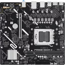 Материнская плата Asus PRIME B840M-R Socket AM5 AMD B840 2xDDR5 mATX AC`97 8ch(7.1) GbLAN RAID+HDMI+DP