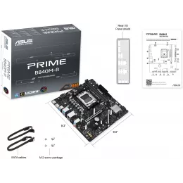 Материнская плата Asus PRIME B840M-R Socket AM5 AMD B840 2xDDR5 mATX AC`97 8ch(7.1) GbLAN RAID+HDMI+DP