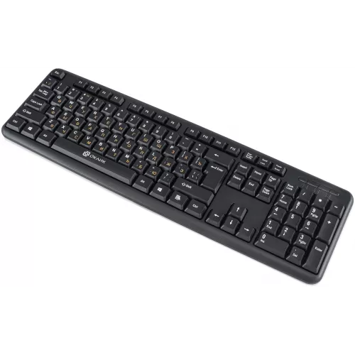Клавиатура Оклик 130M черный USB (337077) кабель 1.6м