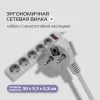Сетевой фильтр Buro 500SL-1.5-G 1.5м (5 розеток) серый (пакет ПЭ)