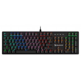 Клавиатура A4Tech B820R механическая черный USB for gamer LED (B820R BLACK (BLUE SWITCH)) кабель 1.8м